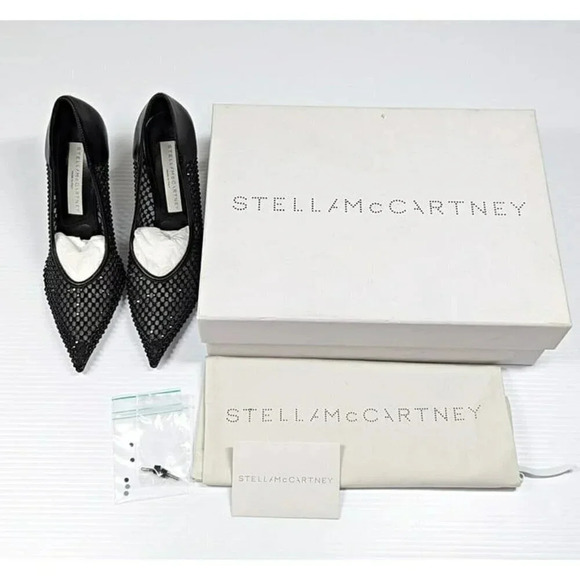 Stella McCartney Women's Stella Iconic Studded Mesh Pumps Size 36 EU (MSRP $995) - Picture 3 of 12